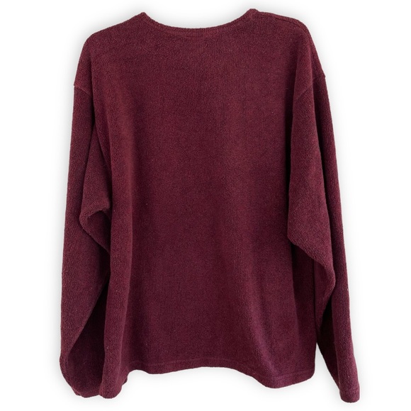 GREENBRAND Little BigHorn Soft Maroon Oversized Sweater - Picture 2 of 6